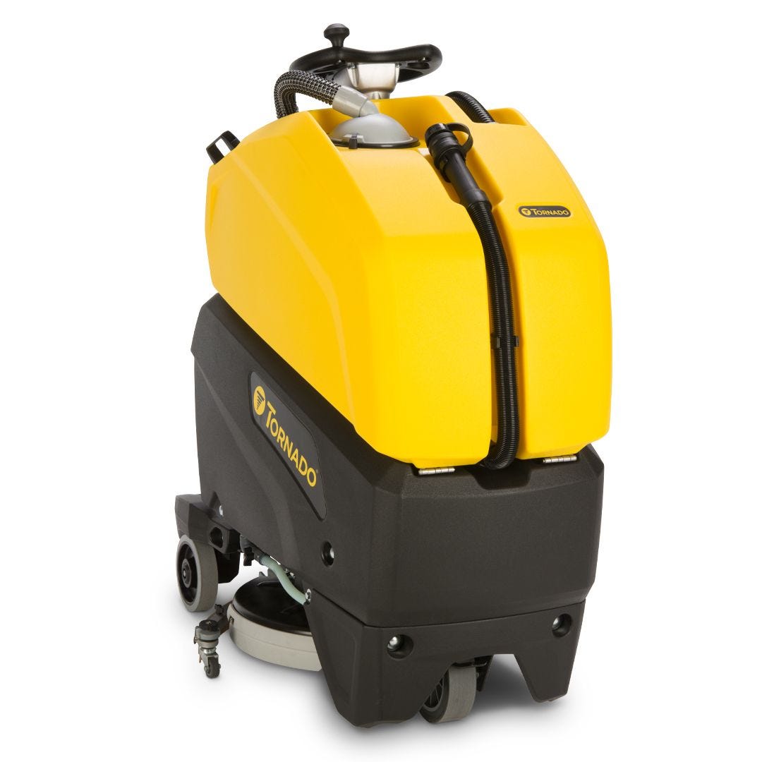 Tornado 20 inch Stand On Disk Scrubber w/ TPPL batteries