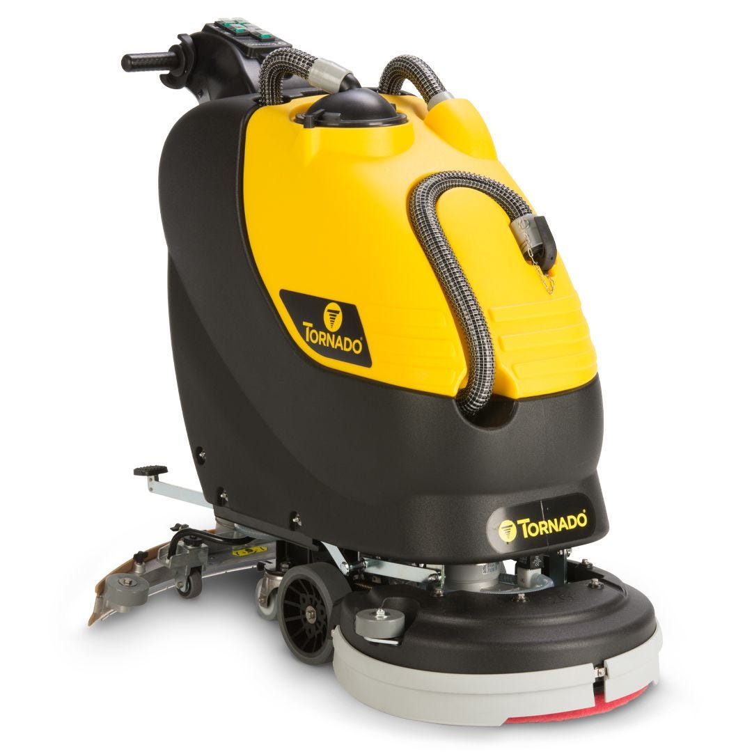 Tornado 20 inch Brush Assist Disk Scrubber w/ AGM batteries