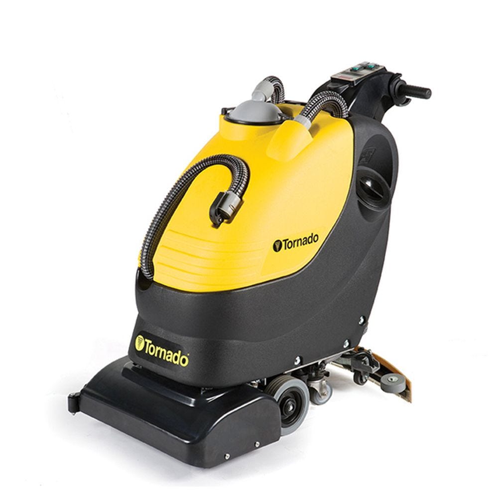 Tornado BD 18/11 Small Walk-Behind Auto Scrubber Complete W/Lead Acid Batteries