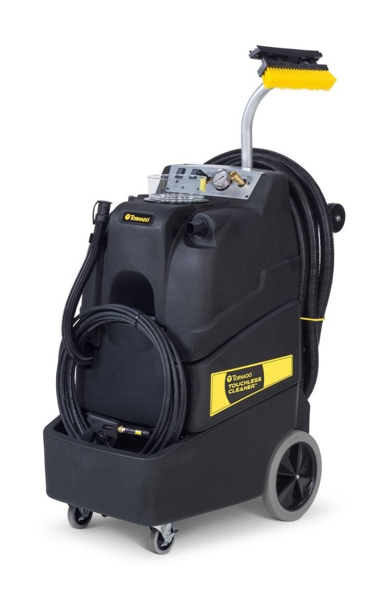 Tornado Touchless Cleaner (with wand, brush/squeegee, GFCI cord, chemical metering)