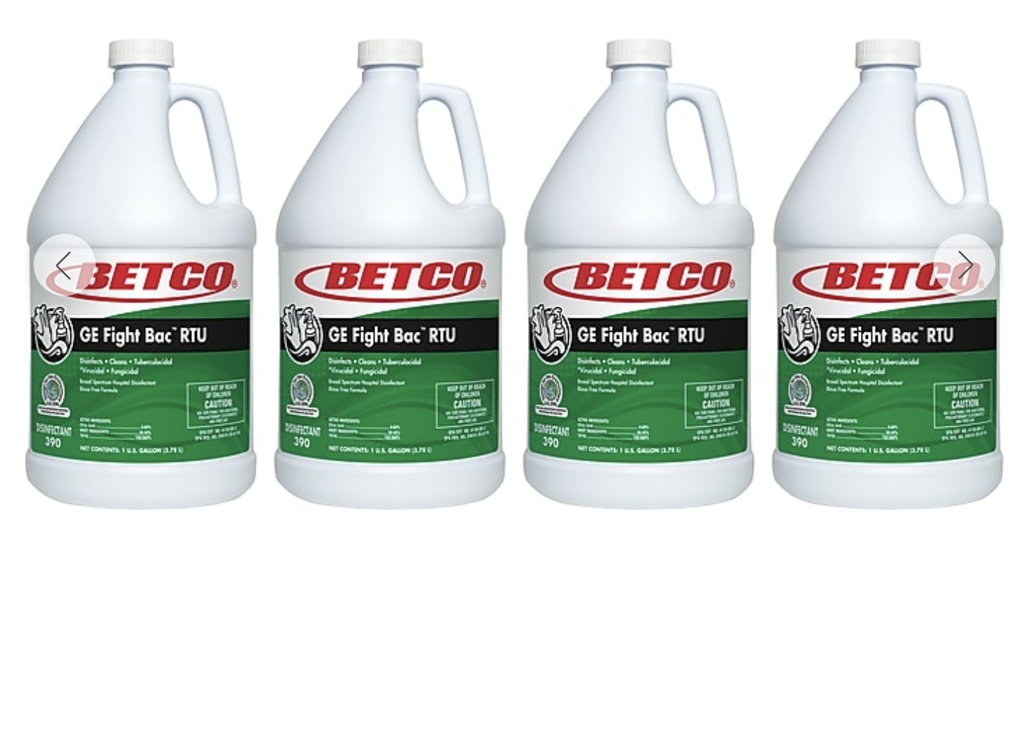 Betco Fight Bac RTU Anti-Bacterial Disinfectant Cleaner, Citrus Floral, 1 Gallon, 4/CT