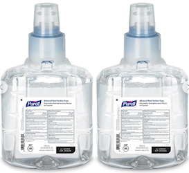 Gojo Purell Advanced LTX-12 Foaming Hand Sanitizer Refill, 1200 ml, 2/CT